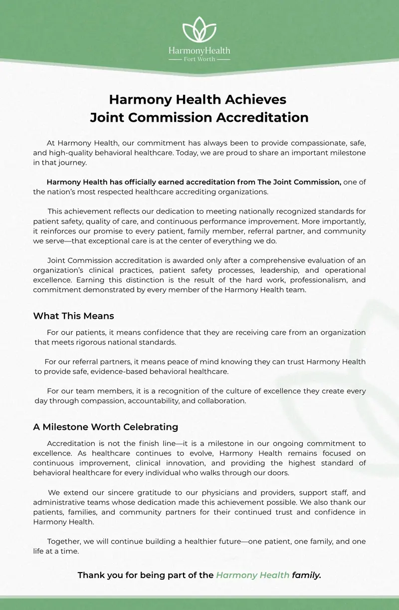 The Joint Commission National Quality Approval